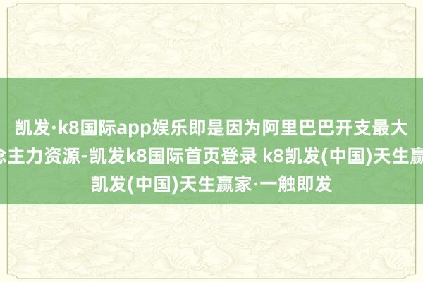 凯发·k8国际app娱乐即是因为阿里巴巴开支最大的即是东说念主力资源-凯发k8国际首页登录 k8凯发(中国)天生赢家·一触即发