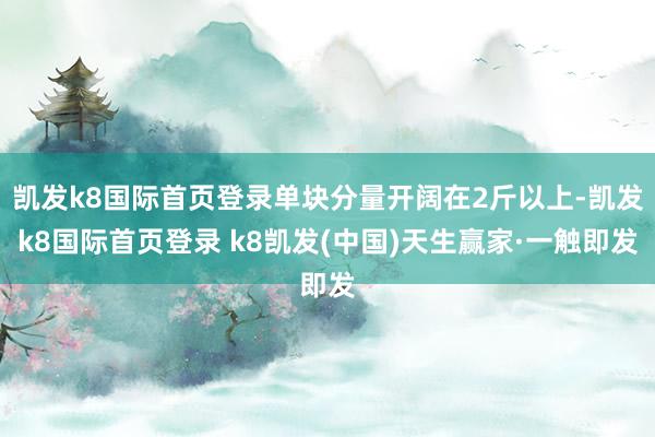 凯发k8国际首页登录单块分量开阔在2斤以上-凯发k8国际首页登录 k8凯发(中国)天生赢家·一触即发