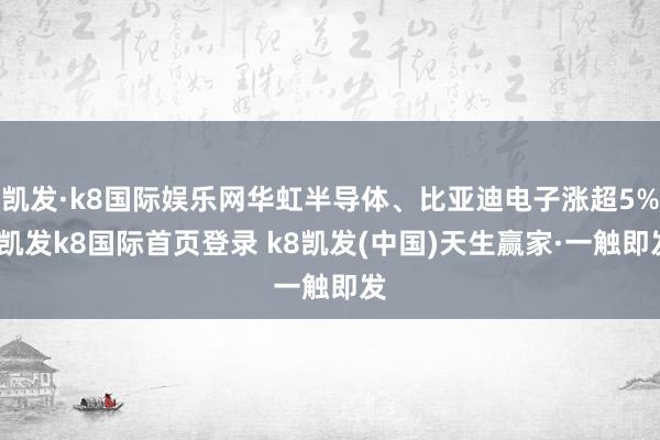 凯发·k8国际娱乐网华虹半导体、比亚迪电子涨超5%-凯发k8国际首页登录 k8凯发(中国)天生赢家·一触即发