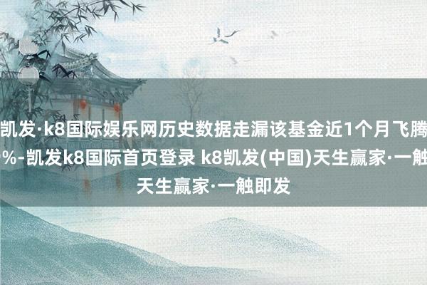 凯发·k8国际娱乐网历史数据走漏该基金近1个月飞腾0.19%-凯发k8国际首页登录 k8凯发(中国)天生赢家·一触即发