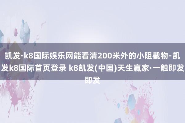 凯发·k8国际娱乐网能看清200米外的小阻截物-凯发k8国际首页登录 k8凯发(中国)天生赢家·一触即发