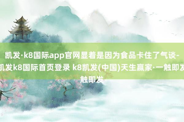 凯发·k8国际app官网显着是因为食品卡住了气谈-凯发k8国际首页登录 k8凯发(中国)天生赢家·一触即发
