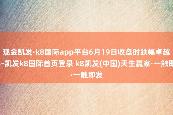 现金凯发·k8国际app平台6月19日收盘时跌幅卓越5%-凯发k8国际首页登录 k8凯发(中国)天生赢家·一触即发